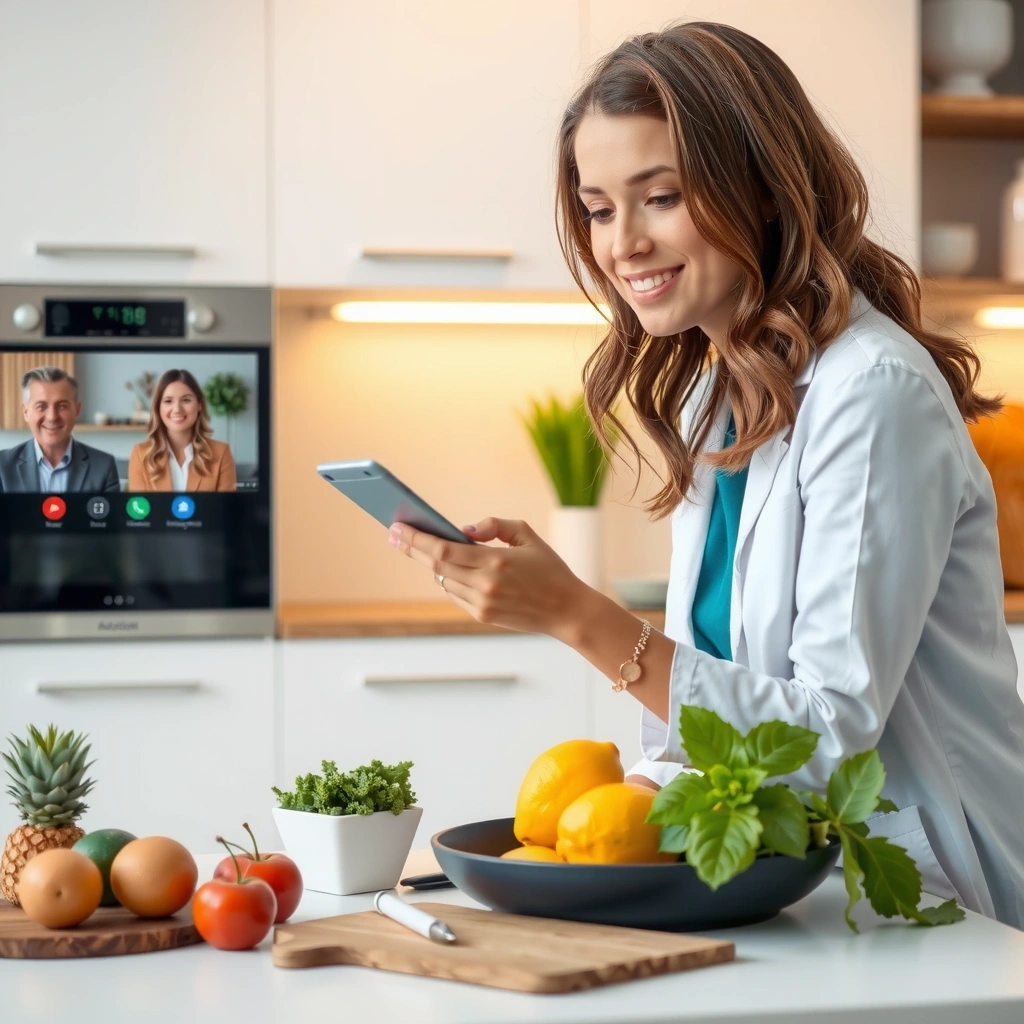 Consultation nutritionnelle professionnelle en vidéoconférence